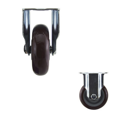 4 Inch One Direction Medium Duty Casters Zinc Plated Surface