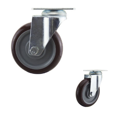 China 5 Inch Polyurethane Medium Duty Casters 155mm Height