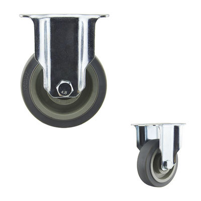 China 4" 198lbs Capacity Floor Protecting Medium Duty Casters Rigid Wheel OEM