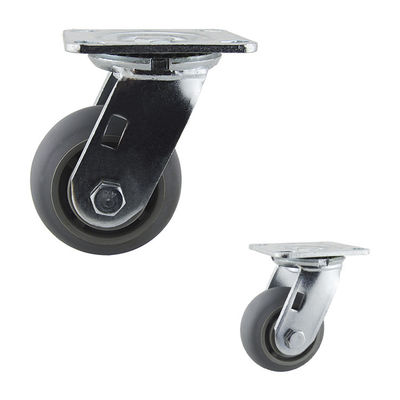 China TPR 4x2 Inch Arc Tread Top Plate Swivel Heavy Duty Casters