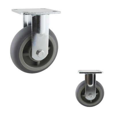 Thermoplastic Rubber 150mm 250kg Rigid Directional Locking Swivel Casters