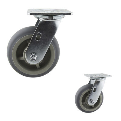 China 6 Inch 550LBS Heavy Duty Industrial Locking Swivel Plate Caster Wheels
