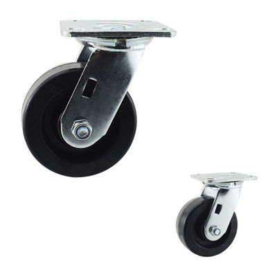 China Black Heat Resistant swivel Oven Trolley 5 Inch Replacement Caster Wheels