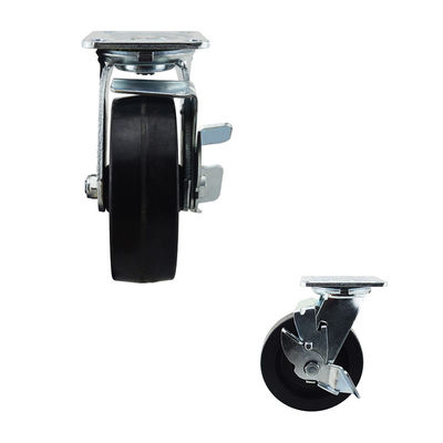 880LBS Drying Rack Side Brake Swivel 6 Inch Phenolic Caster Wheels