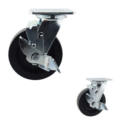 buy 880LBS Drying Rack Side Brake Swivel 6 Inch Phenolic Caster Wheels online manufacturer