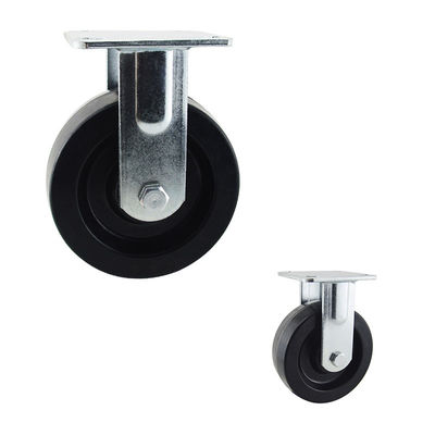 buy 150mm 6 Inch Black Heat Resistant Fixed 400kg Heavy Duty Rigid Casters online manufacturer