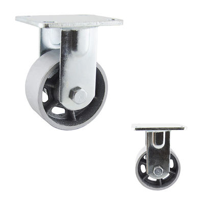100x50mm 440LBS Capacity Cast Iron Hollow Core Rigid Furniture Casters Wheels