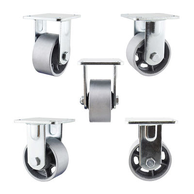 100x50mm 440LBS Capacity Cast Iron Hollow Core Rigid Furniture Casters Wheels