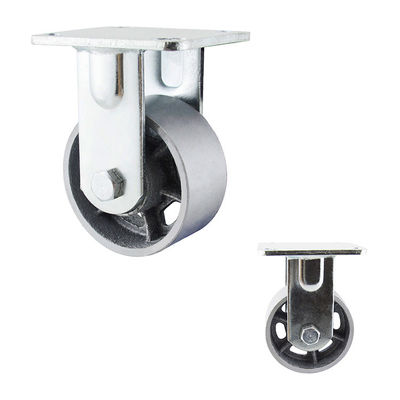 100x50mm 440LBS Capacity Cast Iron Hollow Core Rigid Furniture Casters Wheels