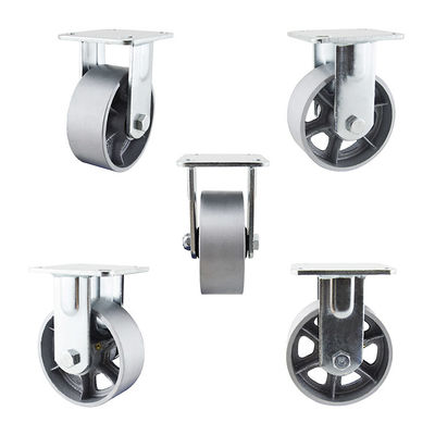 125x50mm Diameter Cast Iron Heavy Duty Casters With Grease Nipple