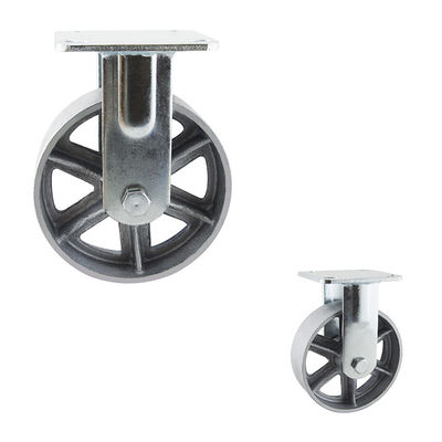China 6x2 Inch Silver Wheel 280kg Load Capacity Heavy Duty Rigid Casters