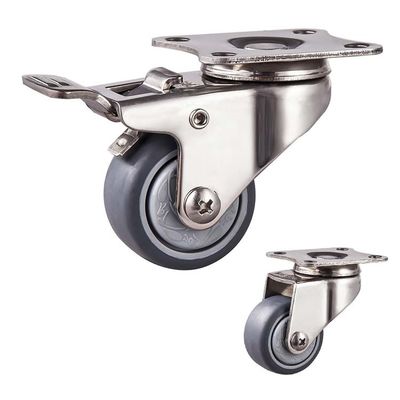 China 2'' Light Duty Stainless Steel Swivel Locking Caster