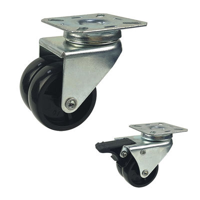 China 3 Inch Black Color 198lbs Capacity Light Duty Casters