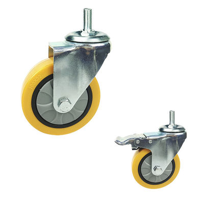 China 6 Inch Swivel Threaded Stem Industrial Trolley Caster Wheels 150KG