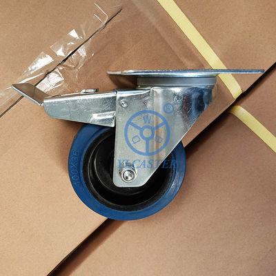 5 Inch 200kg Capacity Threaded Stem  Casters With Roller Bearing