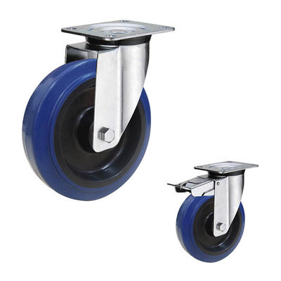 5 Inch 200kg Capacity Threaded Stem  Casters With Roller Bearing