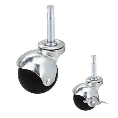 China 2 Inch Swivel Ball Casters With 8x38mm Long Stem For Chairs