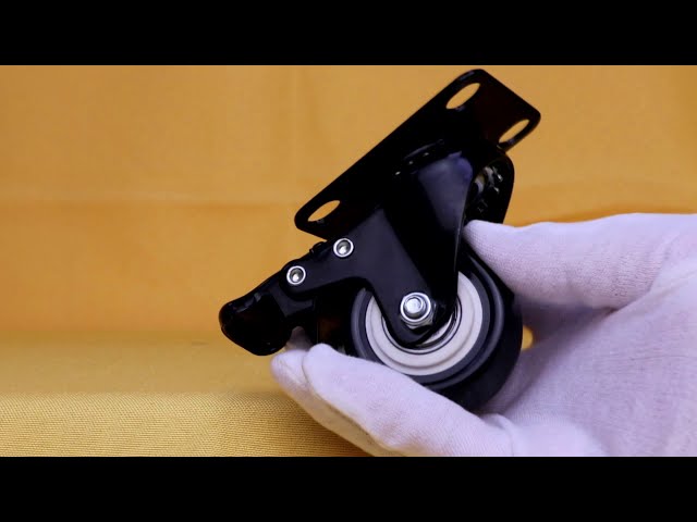 Black light duty casters show
